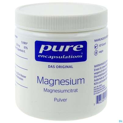 Sie sehen eine Packung Magnesium Citrat Pulver Pure Encapsulations Mgp1a 107g, Produktbild: 01 Magnesium Citrat Pulver Pure Encapsulations Mgp1a 107g, A-Nr.: 5791294 - 01