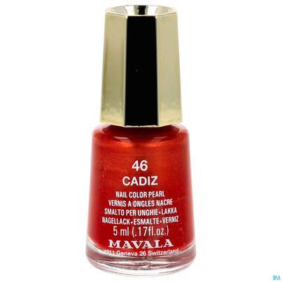 Sie sehen eine Packung Mavala Nagellacke 46 Cadiz 5ml, Produktbild: 01 Mavala Nagellacke 46 Cadiz 5ml, A-Nr.: 3652453 - 01