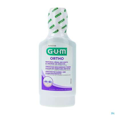 Sie sehen eine Packung Mundwasser/spuelung Gum Mundspuelung Ortho Minze 3090 300ml, Produktbild: 02 Mundwasser/spuelung Gum Mundspuelung Ortho Minze 3090 300ml, A-Nr.: 4886118 - 02
