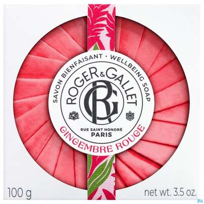 Sie sehen eine Packung Seifen Roger & Gallet Wellbeing Soap Gingembre Rouge 100g, Produktbild: 01 Seifen Roger & Gallet Wellbeing Soap Gingembre Rouge 100g, A-Nr.: 5733345 - 01