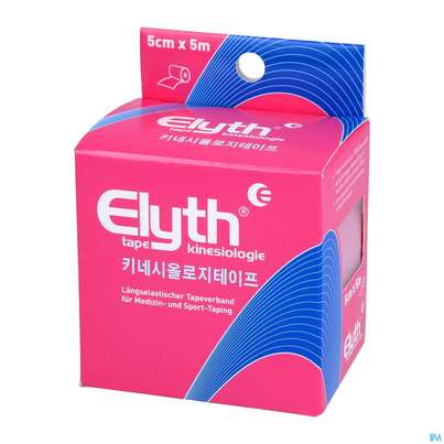 Sie sehen eine Packung Tape Elyth Kinesiotape-verband 5cmx 5m Rot 1st, Produktbild: 02 Tape Elyth Kinesiotape-verband 5cmx 5m Rot 1st, A-Nr.: 3267264 - 02