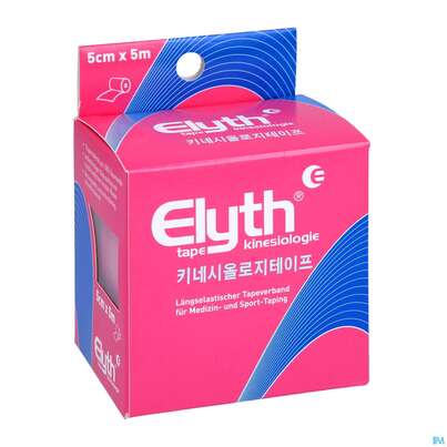 Sie sehen eine Packung Tape Elyth Kinesiotape-verband 5cmx 5m Rot 1st, Produktbild: 03 Tape Elyth Kinesiotape-verband 5cmx 5m Rot 1st, A-Nr.: 3267264 - 03