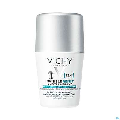 Sie sehen eine Packung Vichy Deo/roll-on 72h Anti-flecken Invisible 50ml, Produktbild: 02 Vichy Deo/roll-on 72h Anti-flecken Invisible 50ml, A-Nr.: 5818314 - 02