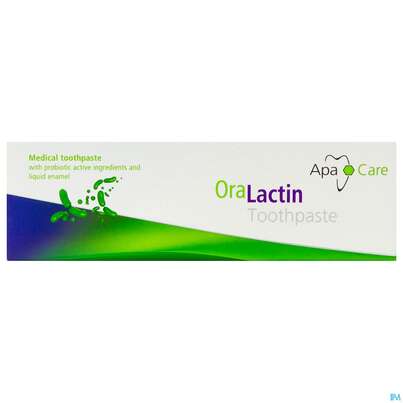 Sie sehen eine Packung Zahnpaste Oralactin Pre +postbiotisch +flüssig.zahnschmelz 75ml, Produktbild: 01 Zahnpaste Oralactin Pre +postbiotisch +flüssig.zahnschmelz 75ml, A-Nr.: 5750378 - 01