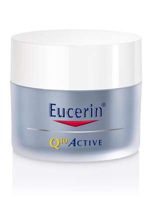 Sie sehen eine Packung Eucerin Q10 ACTIVE Nachtpflege, Produktbild: 01 Eucerin Q10 ACTIVE Nachtpflege, A-Nr.: 2403535 - 01