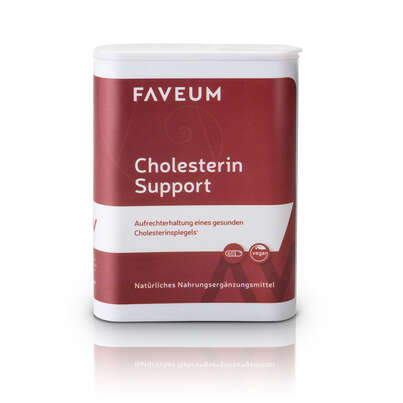 Sie sehen eine Packung Faveum Cholesterin Support, Produktbild: 01 Faveum Cholesterin Support, A-Nr.: 5372634 - 01