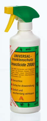 Sie sehen eine Packung Universal-Insektenschutz Insecticide 2000, Produktbild: 01 Universal-Insektenschutz Insecticide 2000, A-Nr.: 0834567 - 01
