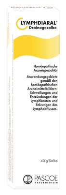 Sie sehen eine Packung LYMPHDIARAL® DRAINAGESALBE, Produktbild: 01 LYMPHDIARAL® DRAINAGESALBE, A-Nr.: 3757465 - 01