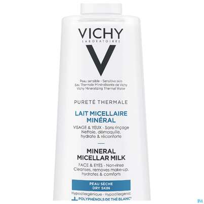 Vichy Purete Thermale Mineral/mizellenmilch Trockene Haut 400ml, A-Nr.: 5178903 - 06