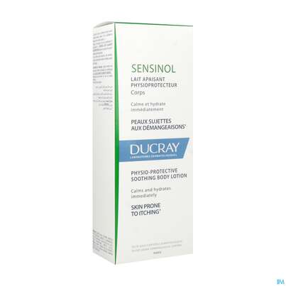 Sie sehen eine Packung Ducray Sensinol Beruhigende Körpermilch 200ml, Produktbild: 02 Ducray Sensinol Beruhigende Körpermilch 200ml, A-Nr.: 4371791 - 02