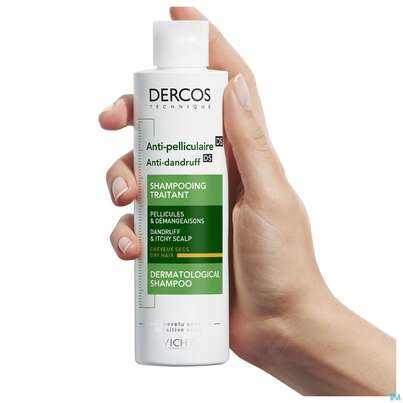 Sie sehen eine Packung Shampoon Vichy/dercos Anti-schuppen Pflege Trockenes Haar Neu 200ml, Produktbild: 10 Shampoon Vichy/dercos Anti-schuppen Pflege Trockenes Haar Neu 200ml, A-Nr.: 4357414 - 10