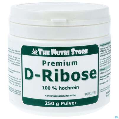 D-ribose Pulver 100% Rein Vegan 250g, A-Nr.: 3821766 - 01