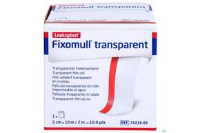 Fixierbinden Fixomull Transparent Fixierverband Wasserfest 10mx 5cm 1st, A-Nr.: 3048220 - 01