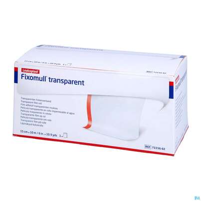 Fixierbinden Fixomull Transparent Fixierverband Wasserfest 10mx15cm 1st, A-Nr.: 3048243 - 02
