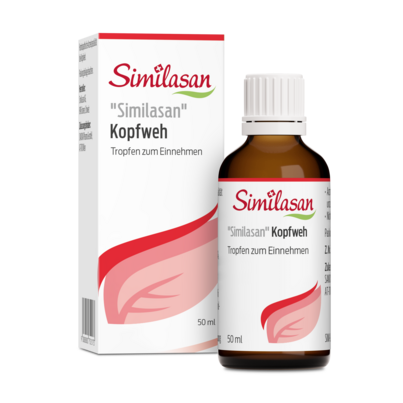 Sie sehen eine Packung Tropfen gegen Kopfweh „Similasan“, Produktbild: 01 Tropfen gegen Kopfweh „Similasan“, A-Nr.: 0752177 - 01