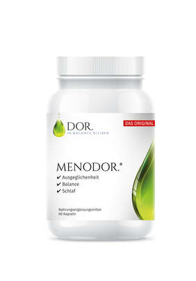 Sie sehen eine Packung MENODOR KPS 60 ST, Produktbild: 01 MENODOR KPS 60 ST, A-Nr.: 5063519 - 01