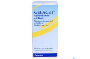 Gelatine Kapseln Gelacet +biotin 320st, A-Nr.: 2810329 - 01