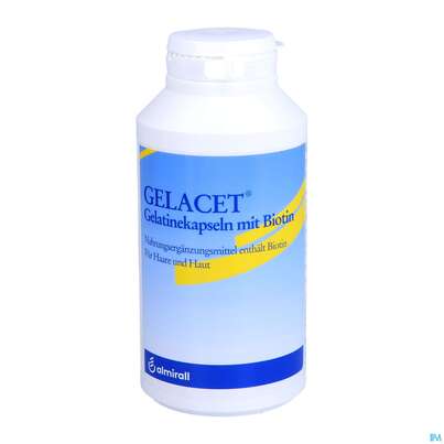 Sie sehen eine Packung Gelatine Kapseln Gelacet +biotin 320st, Produktbild: 06 Gelatine Kapseln Gelacet +biotin 320st, A-Nr.: 2810329 - 06