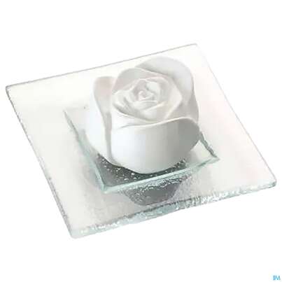 Sie sehen eine Packung Primavera Duftstein Rosenbluete Auf Glasteller Transparent 1st, Produktbild: 02 Primavera Duftstein Rosenbluete Auf Glasteller Transparent 1st, A-Nr.: 3840120 - 02