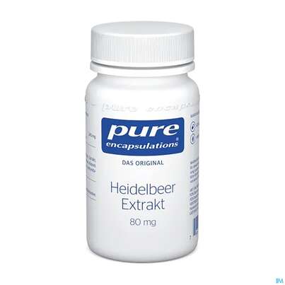 Sie sehen eine Packung Pure Encapsulations Heidelbeer Extrakt 60 Kapseln, Produktbild: 01 Pure Encapsulations Heidelbeer Extrakt 60 Kapseln, A-Nr.: 2310615 - 01