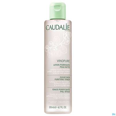 Sie sehen eine Packung Caudalie Vinopure Reinigungslotion 200ml, Produktbild: 01 Caudalie Vinopure Reinigungslotion 200ml, A-Nr.: 4888028 - 01