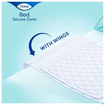 Sie sehen eine Packung Krankenunterlagen Tena Bed/plus Wings 80x180cm +einsteckfluegel 20st, Produktbild: 04 Krankenunterlagen Tena Bed/plus Wings 80x180cm +einsteckfluegel 20st, A-Nr.: 4099834 - 04