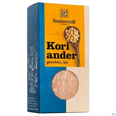 Sie sehen eine Packung Sonnentor Bio Koriander Gemahlen 00364 40g, Produktbild: 04 Sonnentor Bio Koriander Gemahlen 00364 40g, A-Nr.: 3740157 - 04