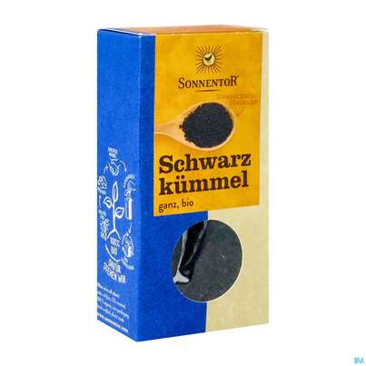 Sie sehen eine Packung Sonnentor Schwarzkuemmel Ganz Bio 00676 50g, Produktbild: 04 Sonnentor Schwarzkuemmel Ganz Bio 00676 50g, A-Nr.: 5477149 - 04