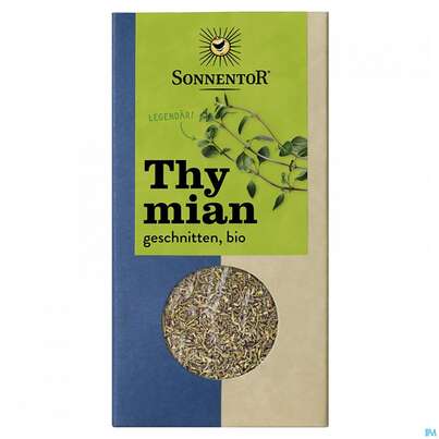 Sie sehen eine Packung Sonnentor Thymian Geschnitten Bio 00666 20g, Produktbild: 02 Sonnentor Thymian Geschnitten Bio 00666 20g, A-Nr.: 5228073 - 02