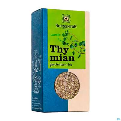 Sie sehen eine Packung Sonnentor Thymian Geschnitten Bio 00666 20g, Produktbild: 06 Sonnentor Thymian Geschnitten Bio 00666 20g, A-Nr.: 5228073 - 06