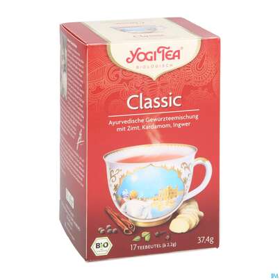 Sie sehen eine Packung Yogi Tea Bio Classic 37,4g 17st, Produktbild: 04 Yogi Tea Bio Classic 37,4g 17st, A-Nr.: 5749760 - 04