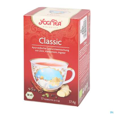 Sie sehen eine Packung Yogi Tea Bio Classic 37,4g 17st, Produktbild: 05 Yogi Tea Bio Classic 37,4g 17st, A-Nr.: 5749760 - 05