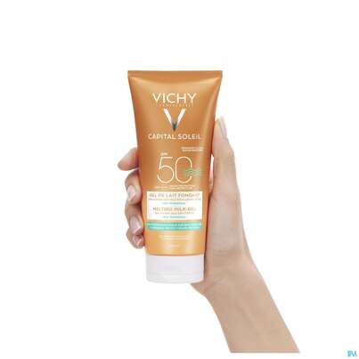 Sie sehen eine Packung Sonnenprodukte Vichy Ideal Soleil Wet Gel-milch Lsf 50 200ml, Produktbild: 08 Sonnenprodukte Vichy Ideal Soleil Wet Gel-milch Lsf 50 200ml, A-Nr.: 4400825 - 08
