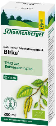 Sie sehen eine Packung Naturreiner Bio-Frischpflanzentrunk Birke, Produktbild: 01 Naturreiner Bio-Frischpflanzentrunk Birke, A-Nr.: 2579211 - 01