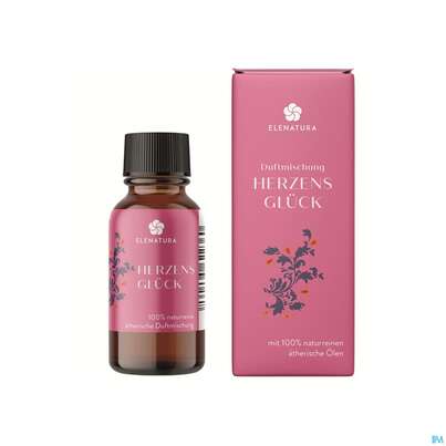 Sie sehen eine Packung Elenatura Duftmischung Herzensglueck 10ml, Produktbild: 01 Elenatura Duftmischung Herzensglueck 10ml, A-Nr.: 5411104 - 01