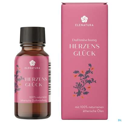 Sie sehen eine Packung Elenatura Duftmischung Herzensglueck 10ml, Produktbild: 02 Elenatura Duftmischung Herzensglueck 10ml, A-Nr.: 5411104 - 02