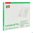 Sie sehen eine Packung Wundauflagen Lomatuell Pro 10x 10cm 10st, Produktbild: 02 Wundauflagen Lomatuell Pro 10x 10cm 10st, A-Nr.: 4257718 - 02