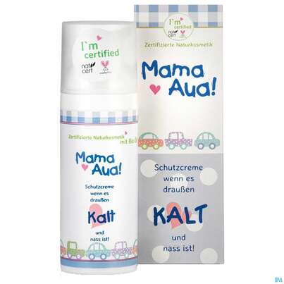 Sie sehen eine Packung Mama-aua Creme Kaelteschutz Natur 50ml, Produktbild: 02 Mama-aua Creme Kaelteschutz Natur 50ml, A-Nr.: 3878499 - 02