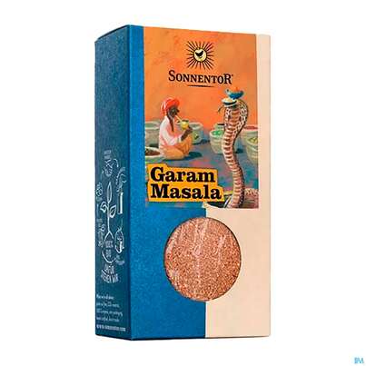 Sie sehen eine Packung Sonnentor Gewuerzmischung/bio Garam Masala 00641 55g, Produktbild: 03 Sonnentor Gewuerzmischung/bio Garam Masala 00641 55g, A-Nr.: 5729935 - 03