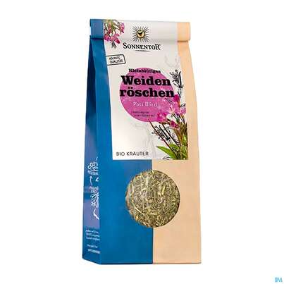 Sie sehen eine Packung Sonnentor Tee/bio Weidenroeschen 00212 50g, Produktbild: 01 Sonnentor Tee/bio Weidenroeschen 00212 50g, A-Nr.: 3388111 - 01