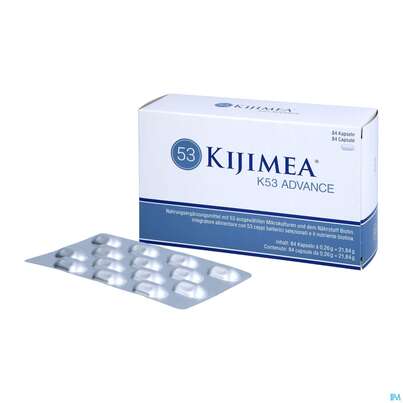 Sie sehen eine Packung Kijimea Kapseln K53/advance 84st, Produktbild: 05 Kijimea Kapseln K53/advance 84st, A-Nr.: 5718110 - 05