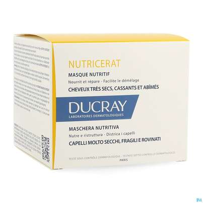 Sie sehen eine Packung Ducray Nutricerat Intensiv Nährende Maske 150ml, Produktbild: 03 Ducray Nutricerat Intensiv Nährende Maske 150ml, A-Nr.: 3838672 - 03