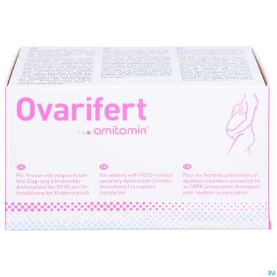 Sie sehen eine Packung Amitamin Kapseln Ovarifert Bei Pcos Inositol Pcos 120st, Produktbild: 01 Amitamin Kapseln Ovarifert Bei Pcos Inositol Pcos 120st, A-Nr.: 4586474 - 01