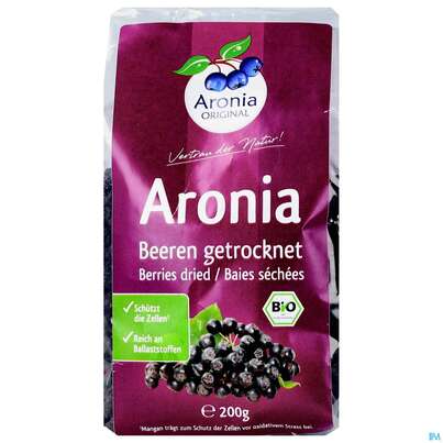 Aronia Original Bio Aroniabeeren Getrocknet O.zucker &amp; Ungeschwef. 200g, A-Nr.: 4137316 - 01
