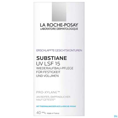 Sie sehen eine Packung La Roche Posay Gesichtspflege Substiane+/uv Anti-age Pflege 40ml, Produktbild: 02 La Roche Posay Gesichtspflege Substiane+/uv Anti-age Pflege 40ml, A-Nr.: 3996980 - 02