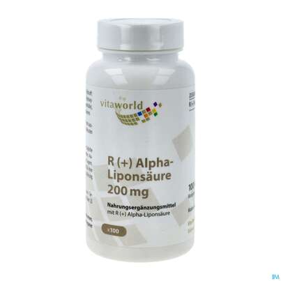 Alphalipon-saeure Bioaktive (+) Form Kapseln Vegan 200mg Vita World 100st, A-Nr.: 4836014 - 02