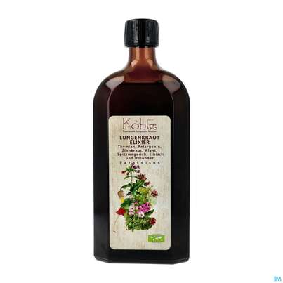 Sie sehen eine Packung Koehle Elixier Paracelsus Lungenkraut 500ml, Produktbild: 02 Koehle Elixier Paracelsus Lungenkraut 500ml, A-Nr.: 3876253 - 02