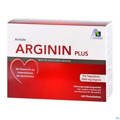 Arginin Plus/filmtabl Vit B1+b6+b12+folsaeure 240st, A-Nr.: 5431259 - 02
