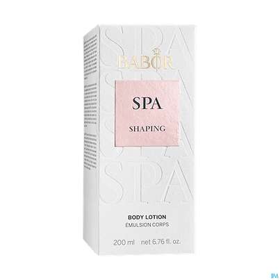 Sie sehen eine Packung Babor Spa Shaping Body Lotion 40066 200ml, Produktbild: 02 Babor Spa Shaping Body Lotion 40066 200ml, A-Nr.: 5579826 - 02