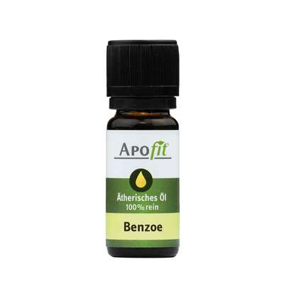 Sie sehen eine Packung APOfit Ätherisches Öl Benzoe absolue 10ml, Produktbild: 01 APOfit Ätherisches Öl Benzoe absolue 10ml, A-Nr.: 4282366 - 01